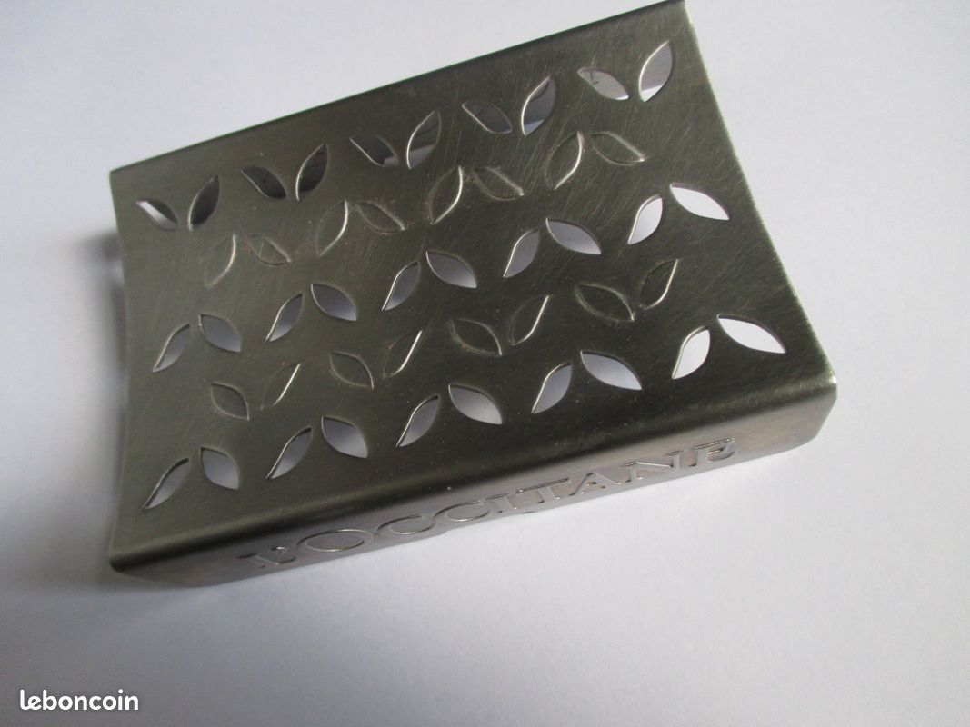 Joli porte savon metal inoxydable (image 6)