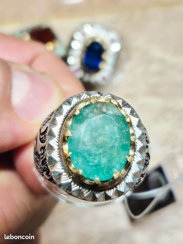 Bague Homme Onyx Ovale Sur Argent Massif Effet Vieilli | Aden Boutique