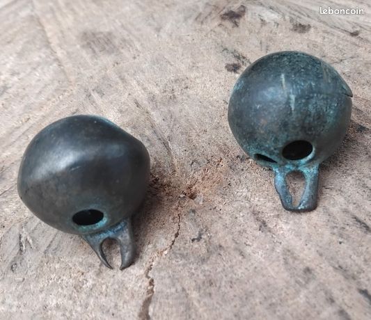 Ancien Grelot De Guidon De Vélo – Doré – N°10 – Fabriqué En France