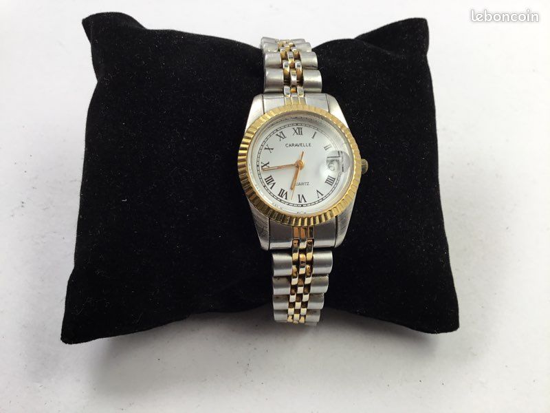 Montre Vintage Caravelle By Bulova Mécanique Femme Plaqué Or - Occasion