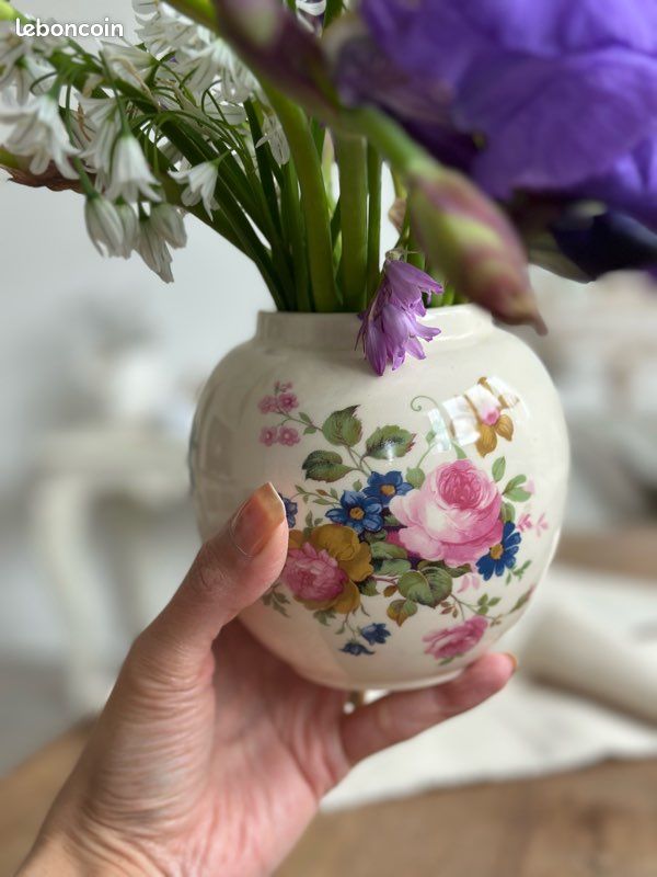 Vase boule Art Déco jaune - Brocante et Déco Chic Vase boule Art Déco jaune - Brocante et Déco Chic