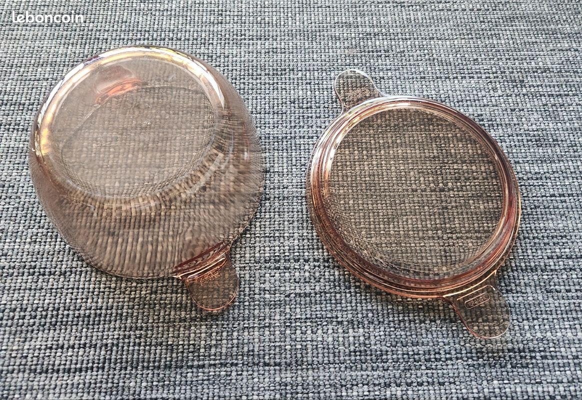 Lot de 4 Cocottes Vision Corning France + 1 couvercle - Arts de la table