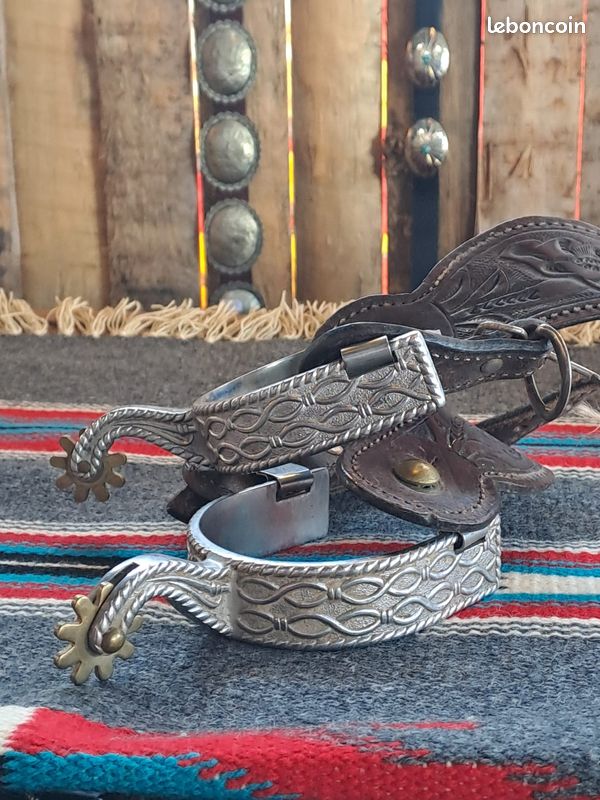 Éperons Western À Bande Étroite Avec Roue Interchangeable Éperons Western À Bande Étroite Avec Roue Interchangeable