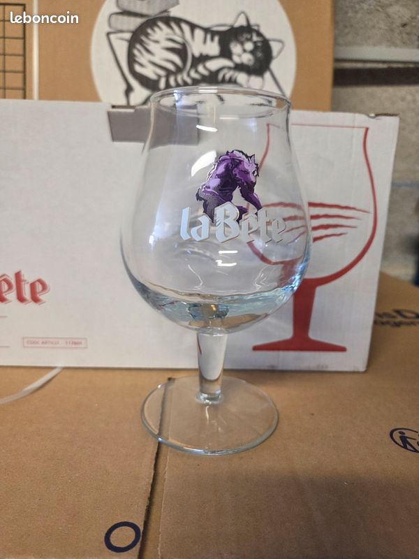 Lot de 6 verres à bière VEDETT 50 cl ancien modèle - Collection