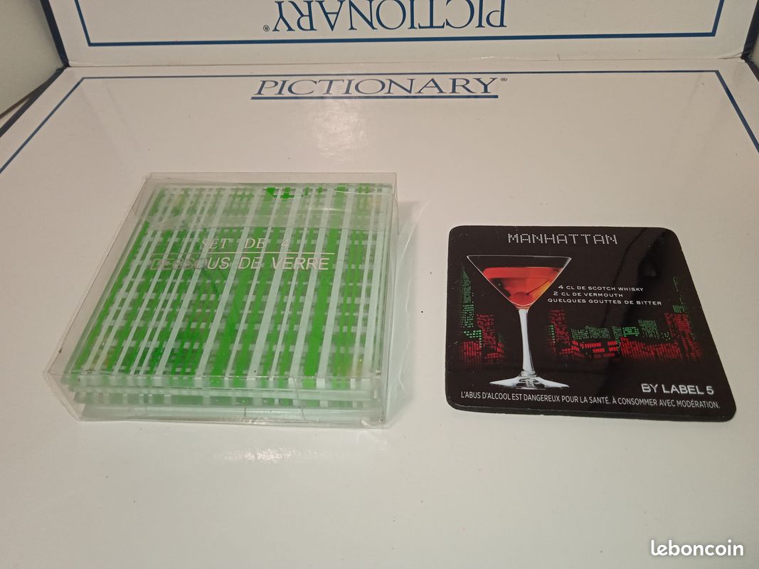 Set De 4 Dessous De Verre Azulejos En Résine Chehoma