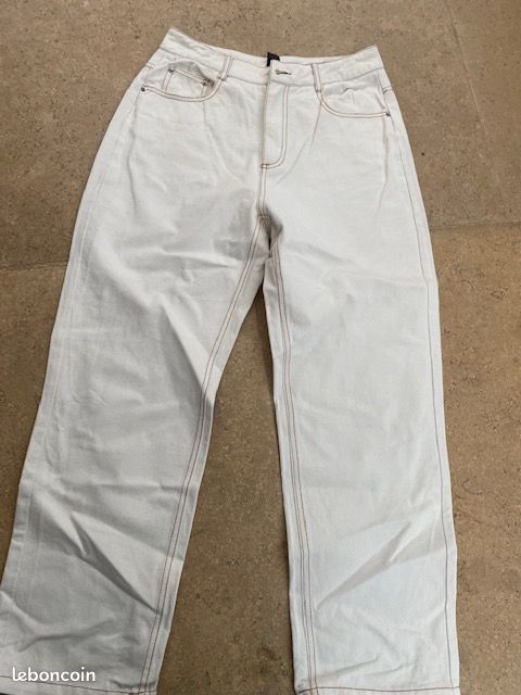 Jeans crème coton léger M (image 5)
