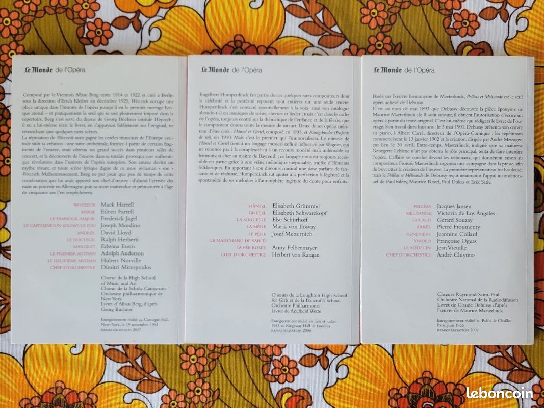 Lot de 3 CD Le monde de l’opéra (image 2)