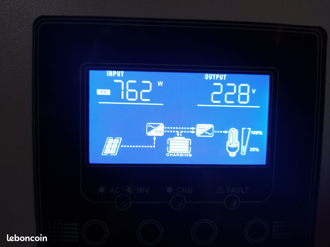 Onduleur solaire Chargeur Hybride EAsunpower 2.4kw 24v (image 3)