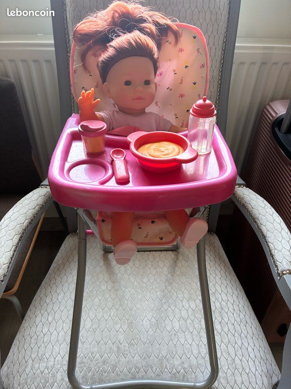 Poupée Corolle Bébé Souple Vintage 1994, 36 Cm, Combinaison Rouge, Occasion