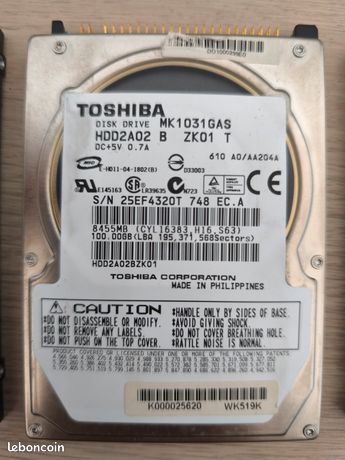 Fdit Boîtier Disque Dur mSATA SSD vers IDE 2.5 pouces PATA / IDE (Blanc