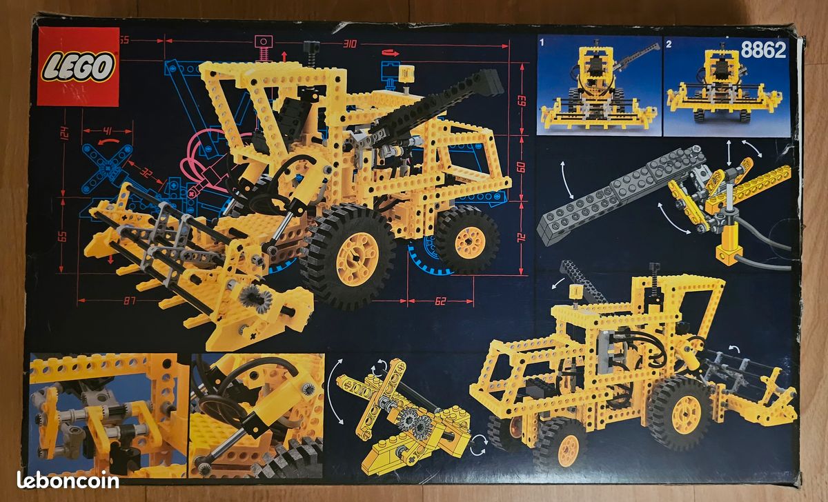 Lego technic 8862 pneumatic Pelleteuse Collection