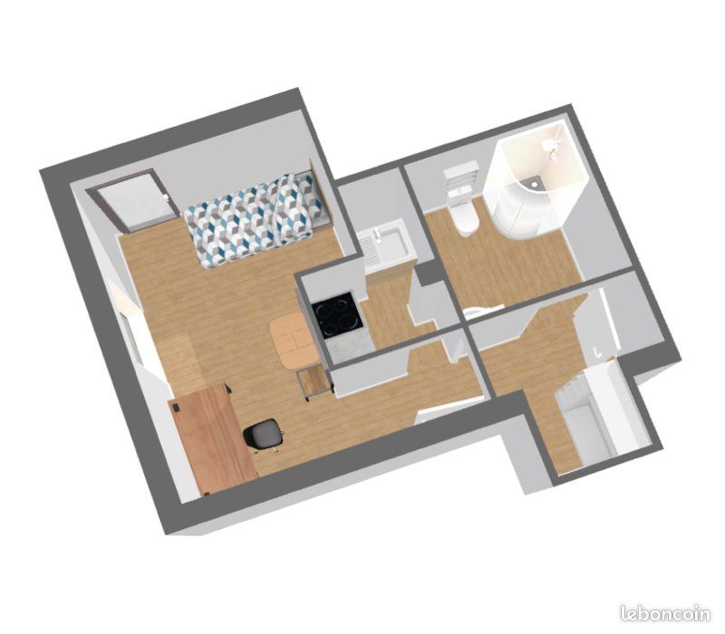 Appartement 2 pièces 24 m² · à Cesson-Sévigné · 24 m² · 510 €/mois