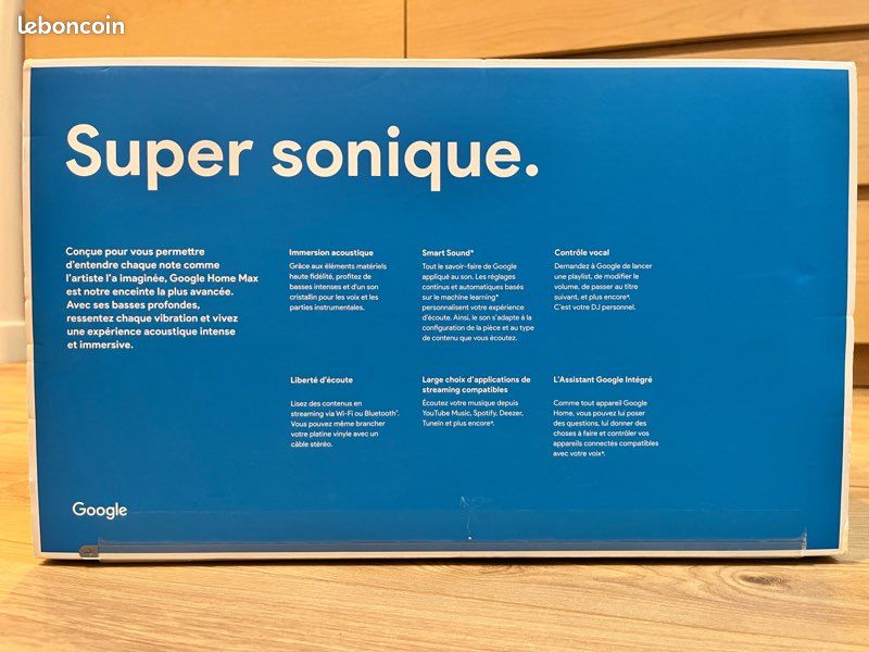 Google Home Max NEUVE sous emballage – Modèle rare et arrêté (image 3)