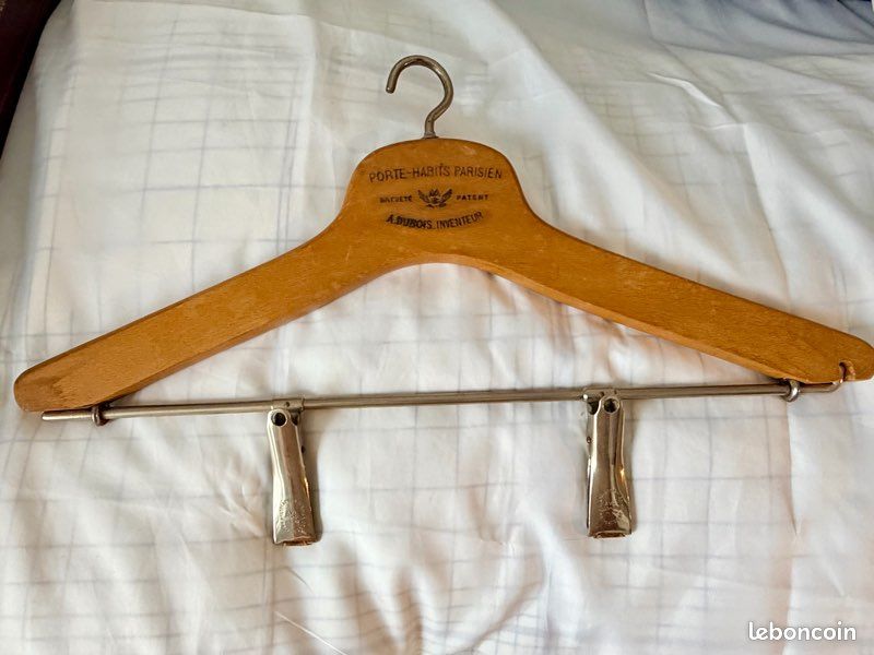 Ancien porte-habits parisien réglable – A. Dubois – breveté – (image 1)