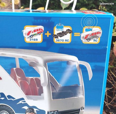 Playmobil 3169 Grand Bus Autocar – Transport De Personnes, Vacances – Occasion