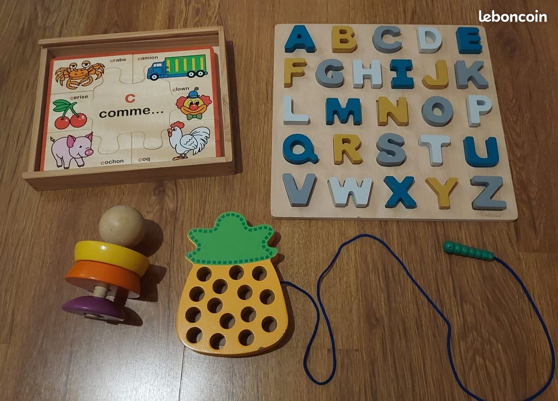 Jouets, jeux et puzzles en bois pour enfants (image 1)
