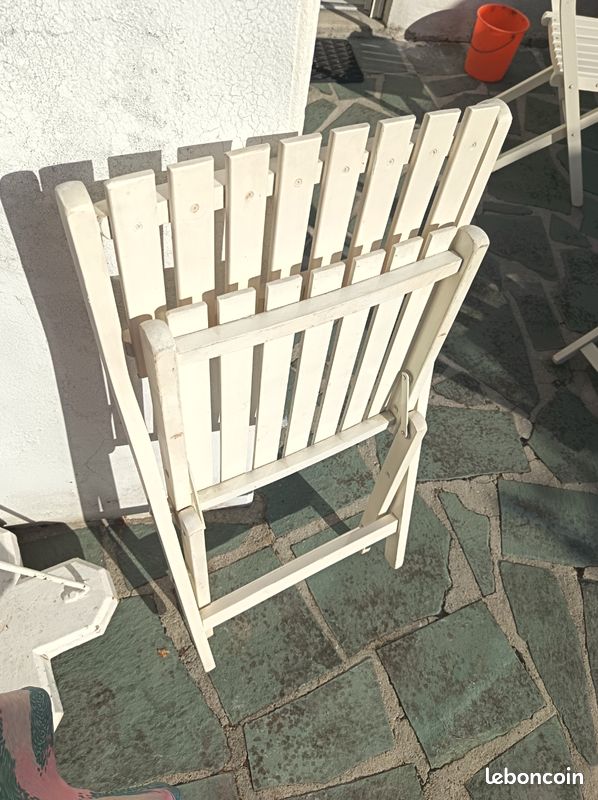4 chaises pliantes vintage marque Gleizes (image 13)