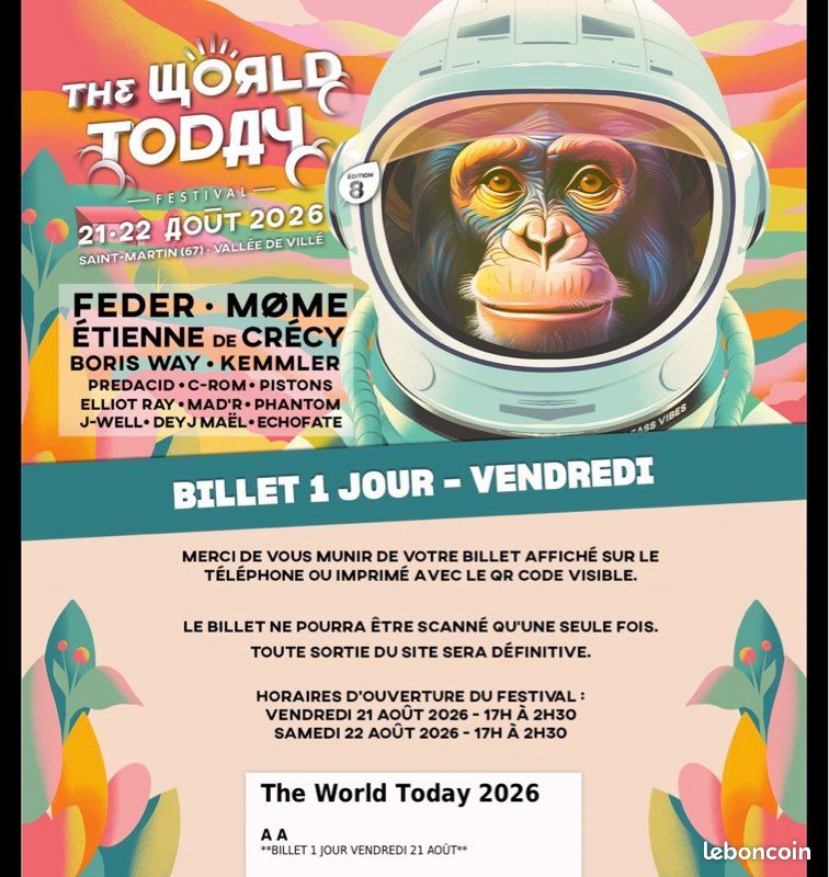 Billet festival the world today (image 1)