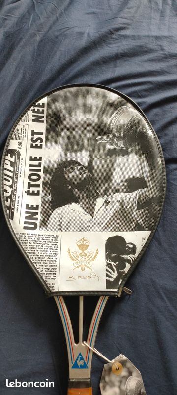 Raquette de tennis vintage Le Coq Sportif TF-40 Yannick Noah