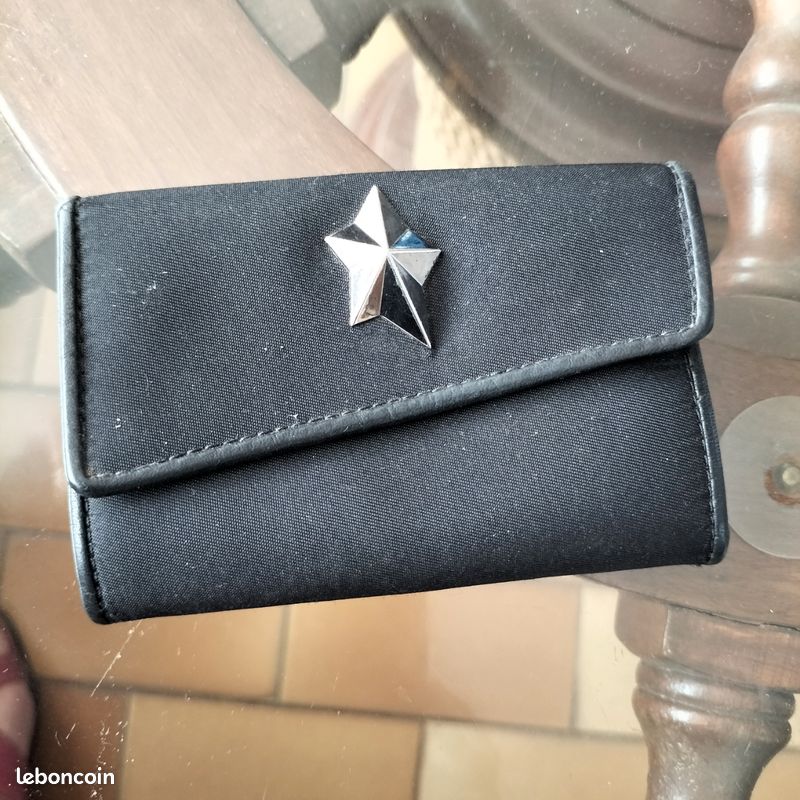 Porte-monnaie Porte-cartes THIERRY MUGLER En Cuir Noir - Occasion Bon état