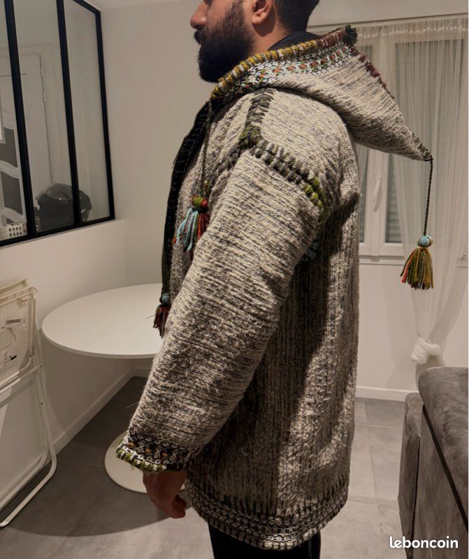 Cape Haute Couture en Laine unisexe – Pièce Unique Handmade (image 5)