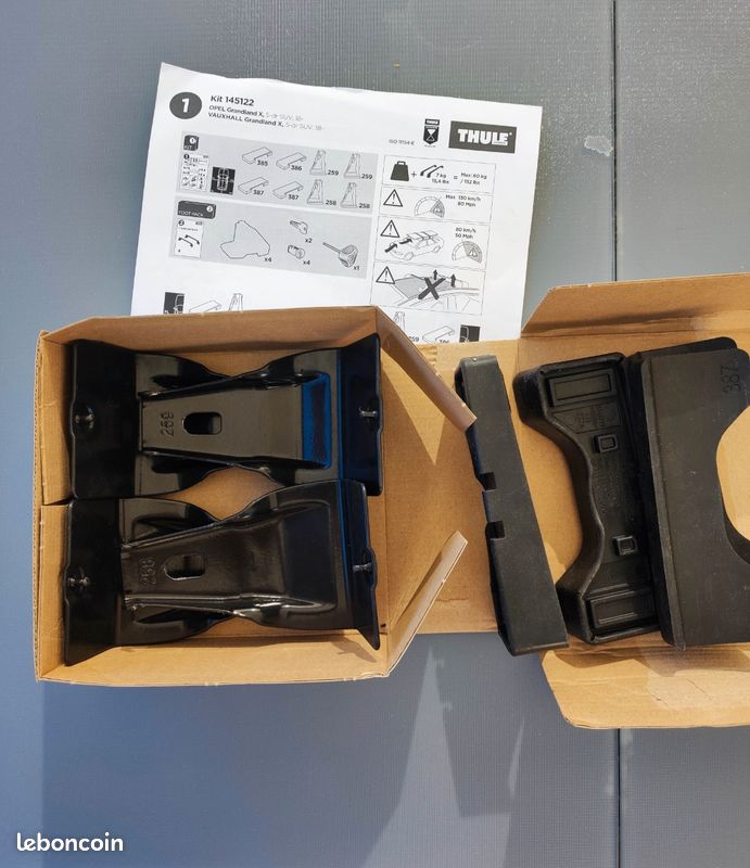 Kit Galerie De Toit Thule #105 – Neuf Ancien Stock, Fabrication Suédoise, Pour Toit De Voiture