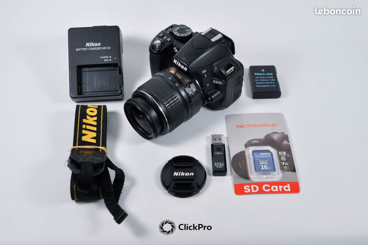 Test du Nikon D3100 : kit complet avec objectifs VR 18-55 mm