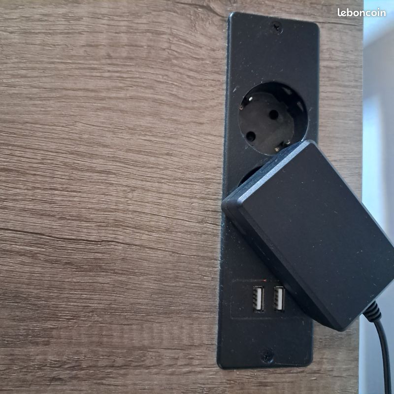 Bureau de gaming apparence chêne gris (image 5)