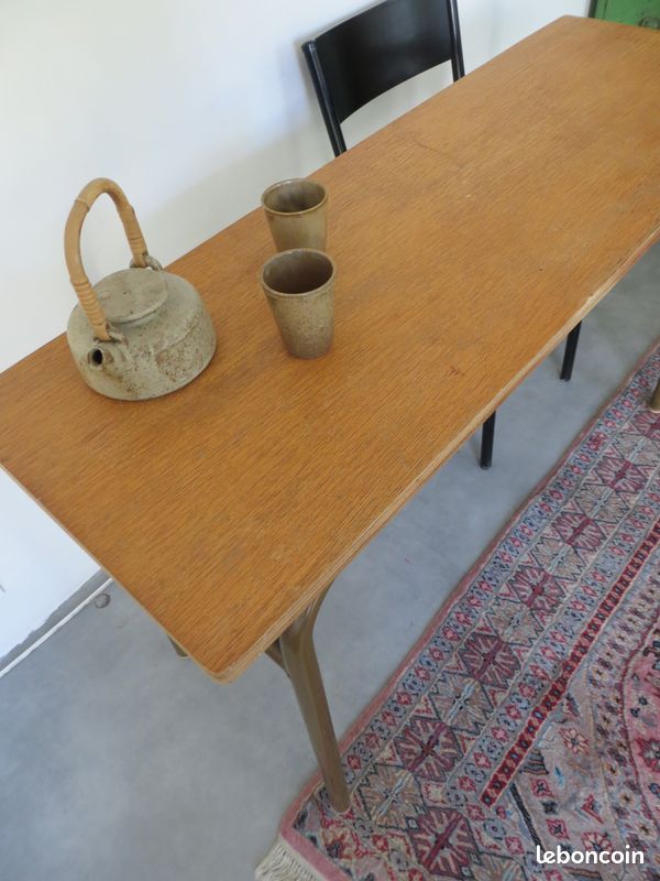 Table longue et étroite vintage (image 2)