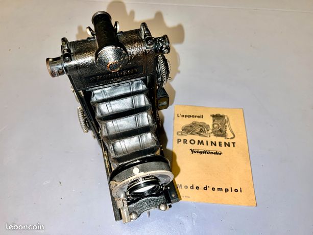 Rare Voigtländer Prominent 6x9 – Objectif Héliar 4,5/10,5cm – Avec Étuis