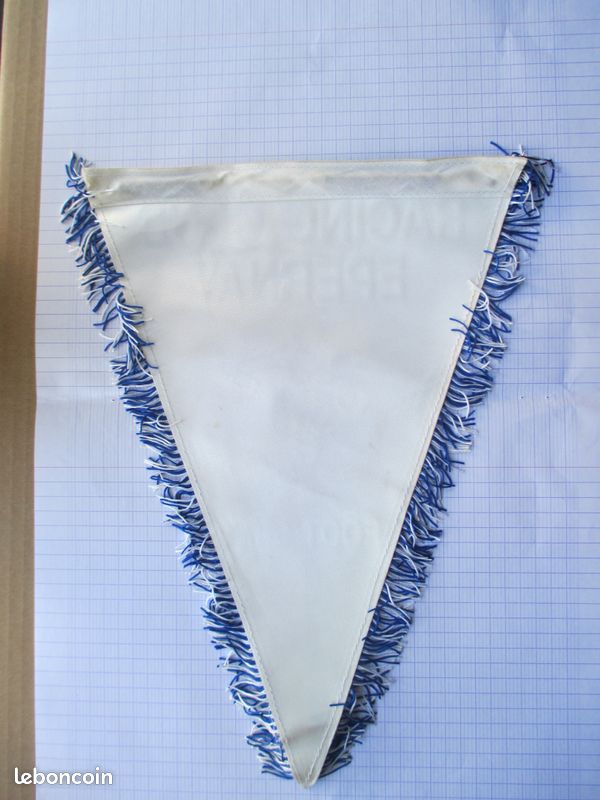 Fanion Vintage AS Cannes - Pennant Football Années 90, Club Français, Décoration Supporter