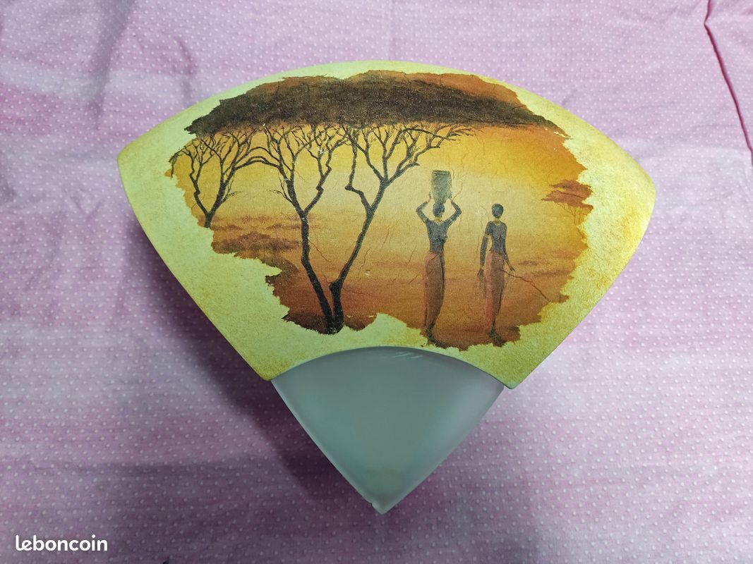2 appliques d'angle avec déco Afrique (image 2)