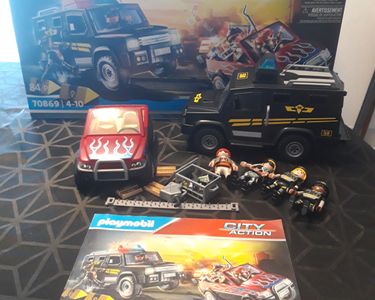 RARE ! Playmobil City Action 70869 - Fourgon De Police Et Voiture De Bandits - NEUF Scellé