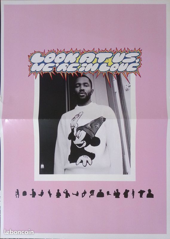 Frank ocean look at us we’re in love 2lp vinyles rouges & poster (image 7)