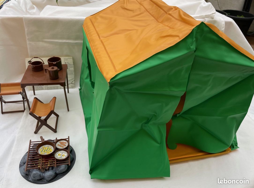 Tente Big Jim Série Aventure – Mattel Réf.8873 – Jeu De Camping Vintage (occasion Boîte)