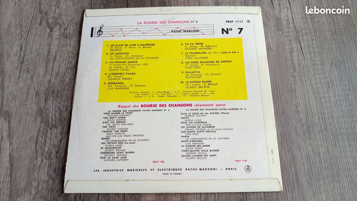 Disque vigyle 33 tours la bourse des chansons (image 2)