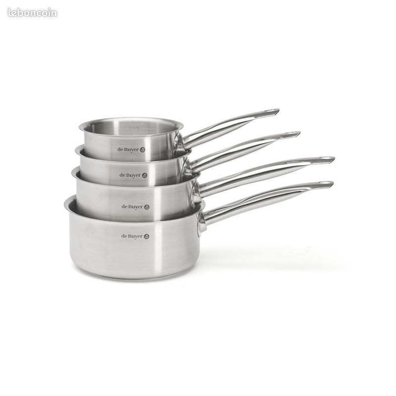 Batterie, série de 4 casseroles en inox PRIM'APPETY , De Buyer , primappety, prim appety (image 1)