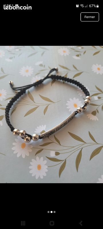 Bracelet tissé « Enjoy The Little Things » — Style doux & bohème (image 3)