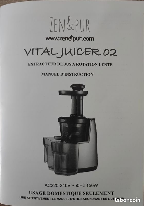 Extracteur de jus performant très peu utilisé (image 2)