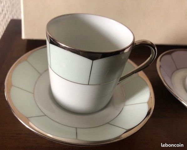 Coffret Haviland " Barbara Barry " 2 tasses & 2 sous-tasses (image 6)