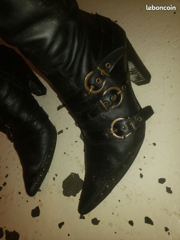 Bottes en cuir taille 39 (image 7)