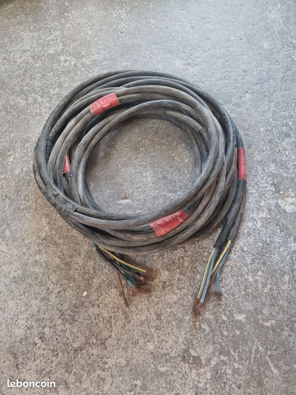 Câble électrique 3G 6mm² souple 2x8m (image 1)