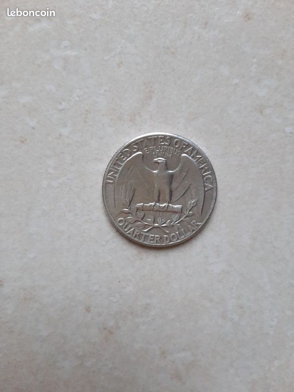 Pièce argent états unis d'Amérique 1/4 Dollar 1951 (image 1)