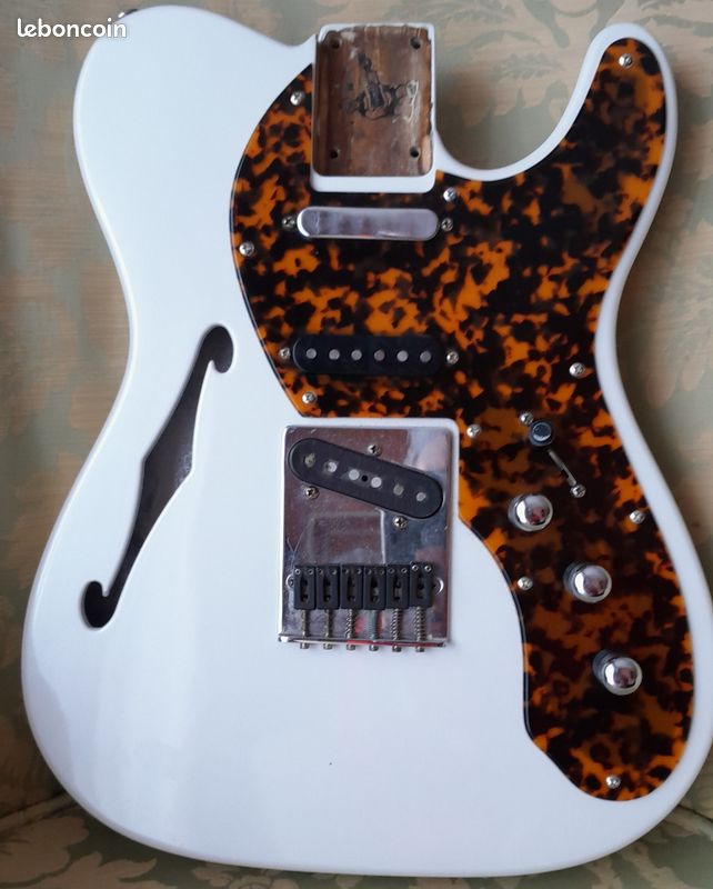 Telecaster thinline body white sparkle (image 1)