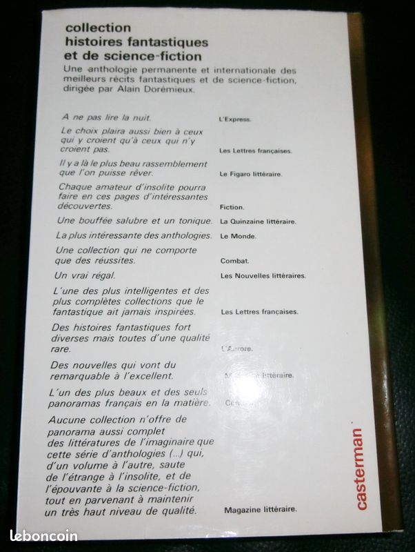 Livre S.F "espaces inhabitables - tome 1" 16 récits de science-fiction moderne - Casterman 1973 (image 2)