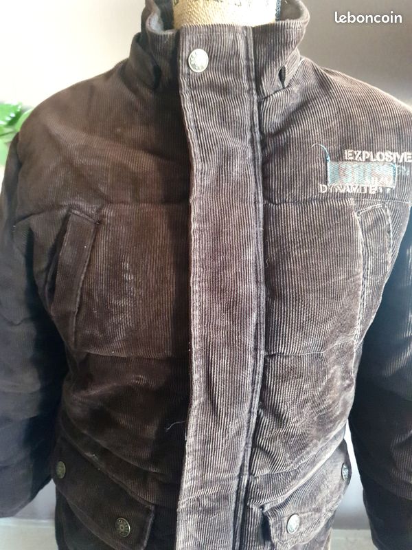 Veste garçon velours marron (image 4)