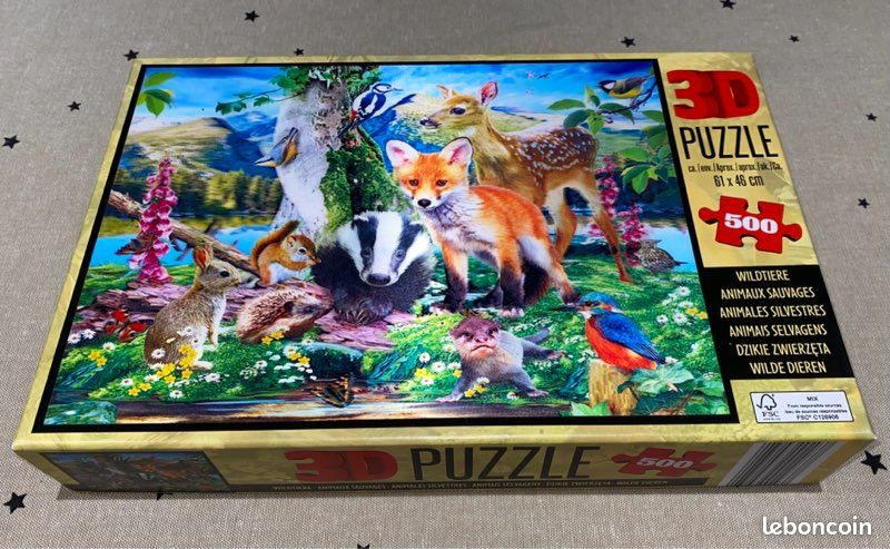 Puzzle 3D animaux sauvages (image 2)