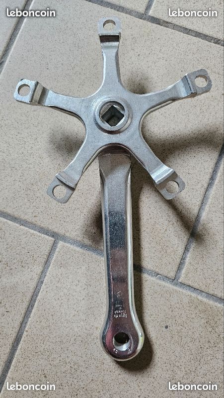 Manivelle droite Stronglight 170 mm 14x125 vélo vintage France right