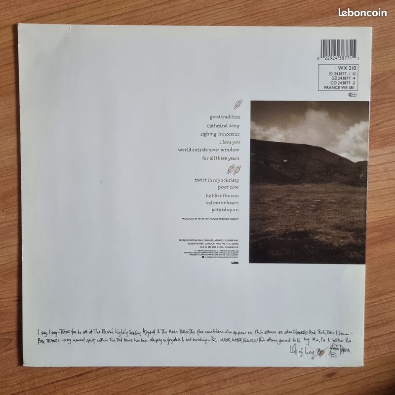 Tanita Tikaram – Ancient Heart - vinyle 33T (image 2)