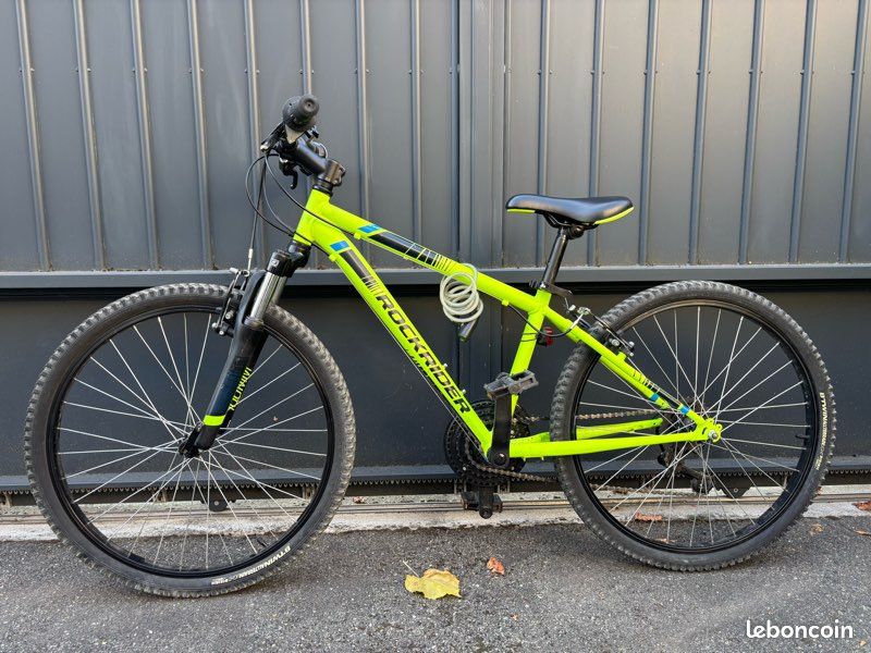 Rockrider 500 Velo Decathlon Vert Fluo 24 Pouces Rockrider Jaune